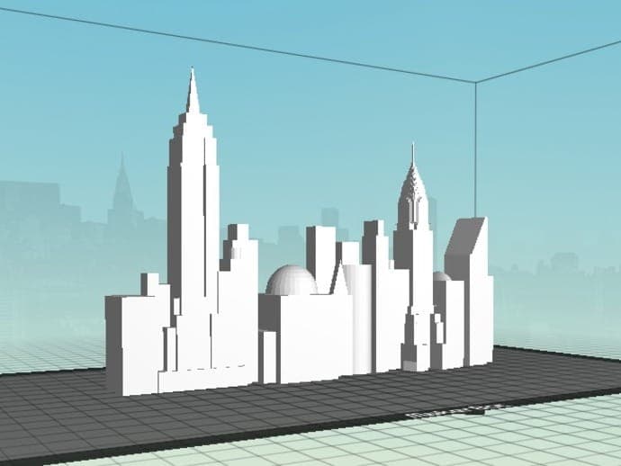 MakerBot Time Lapse | NYC Skyline